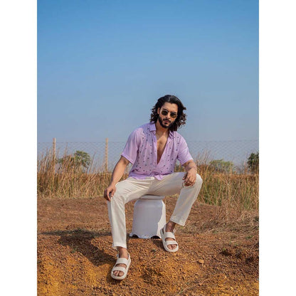 Runit Gupta Men Lilac Eye Shirt