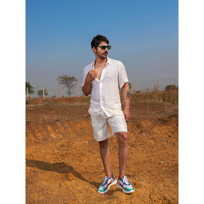 Runit Gupta Men Tangy White Shirt