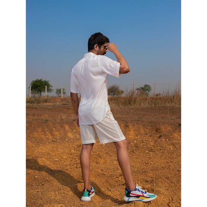 Runit Gupta Men Tangy White Shirt