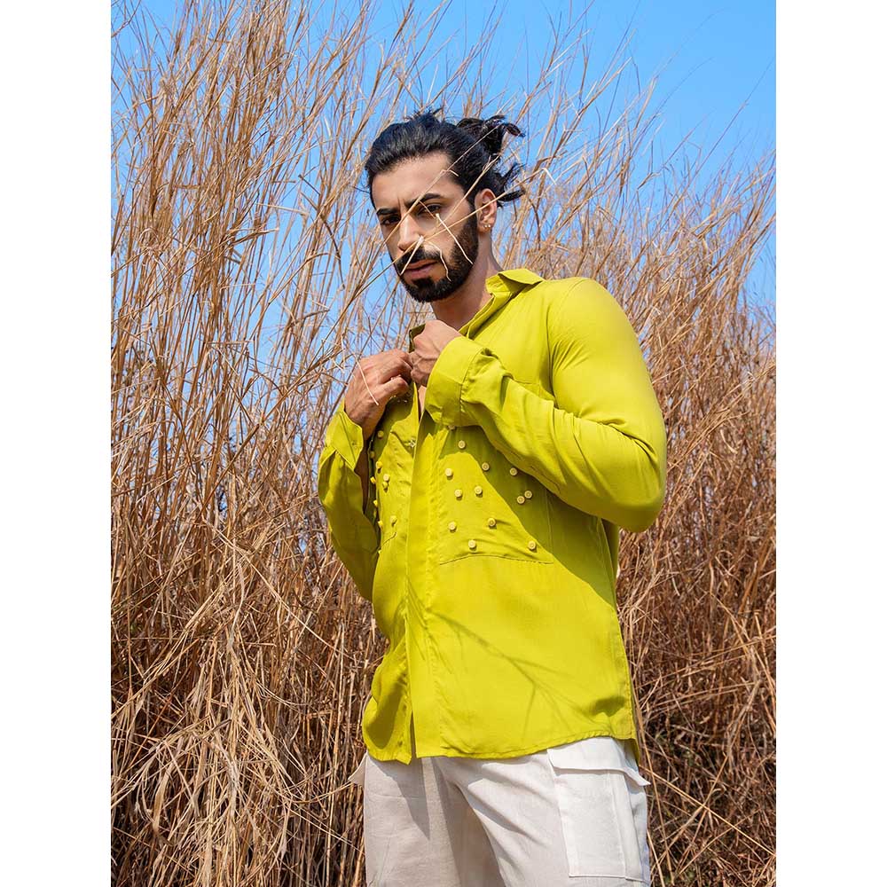 Runit Gupta Men Lime Slime Shirt