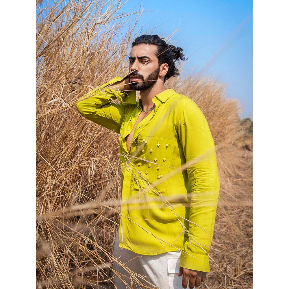 Runit Gupta Men Lime Slime Shirt