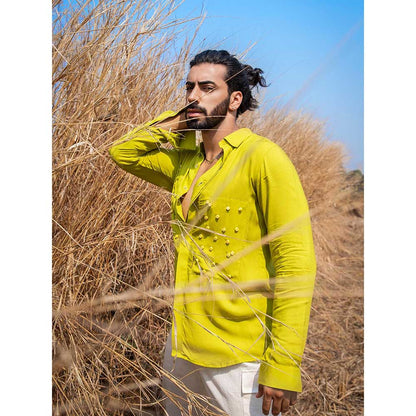 Runit Gupta Men Lime Slime Shirt