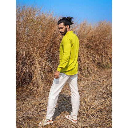 Runit Gupta Men Lime Slime Shirt