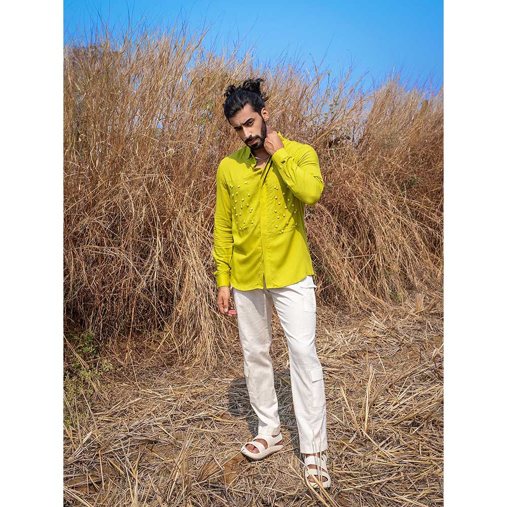 Runit Gupta Men Lime Slime Shirt