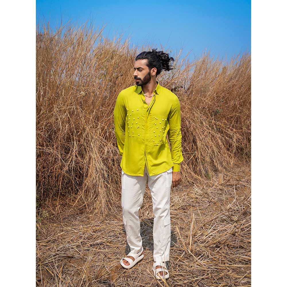 Runit Gupta Men Lime Slime Shirt