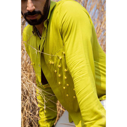 Runit Gupta Men Lime Slime Shirt