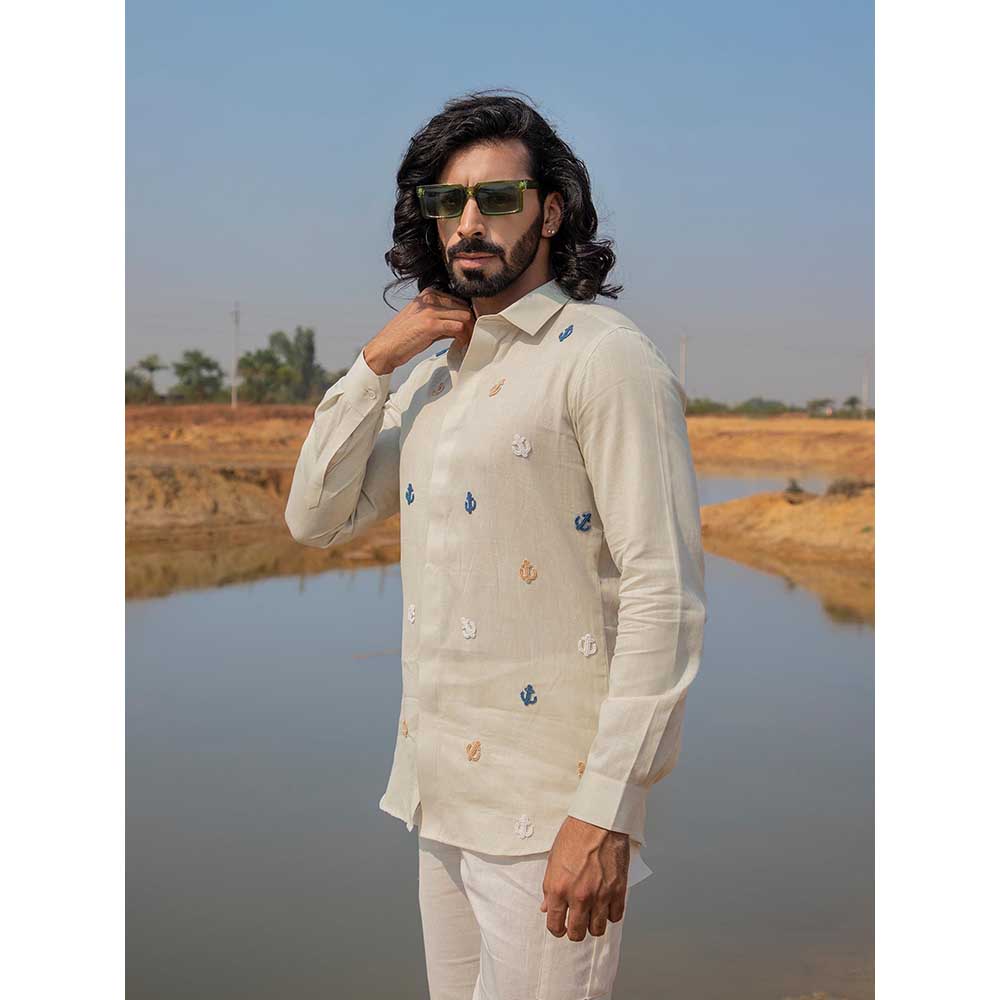 Runit Gupta Men Anchor Shore Shirt