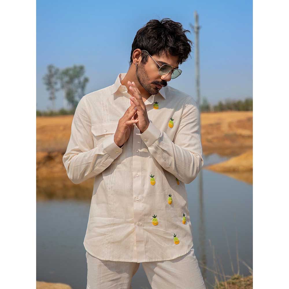 Runit Gupta Men Pinetuck Shirt