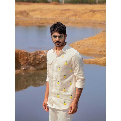 Runit Gupta Men Pinetuck Shirt