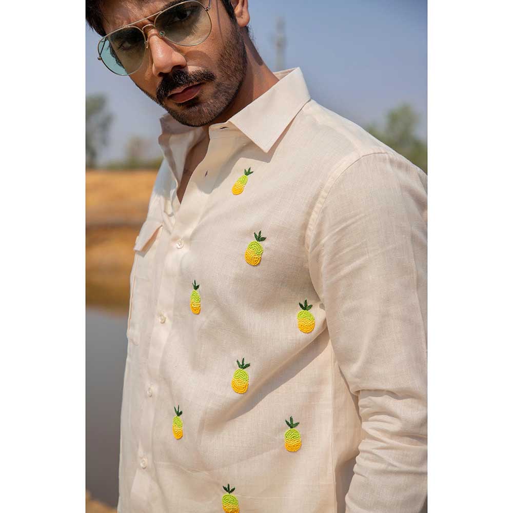 Runit Gupta Men Pinetuck Shirt