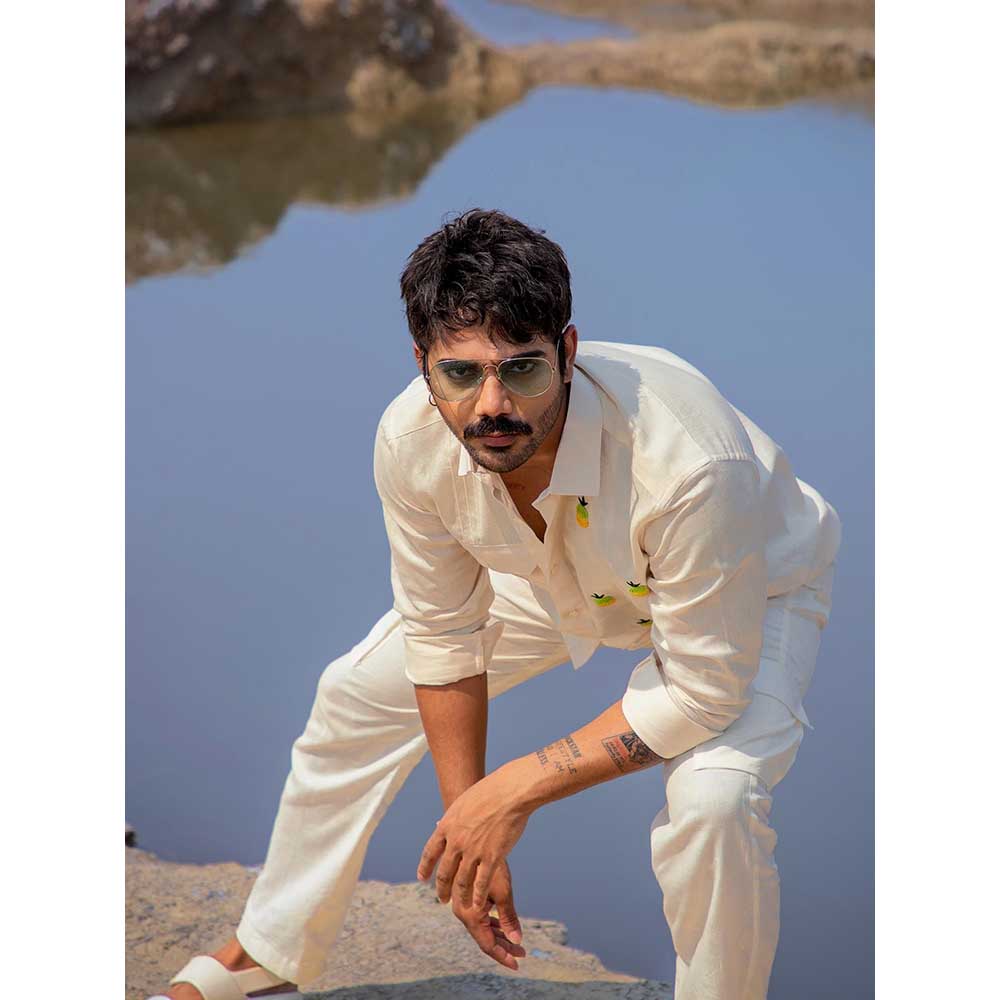 Runit Gupta Men Pinetuck Shirt