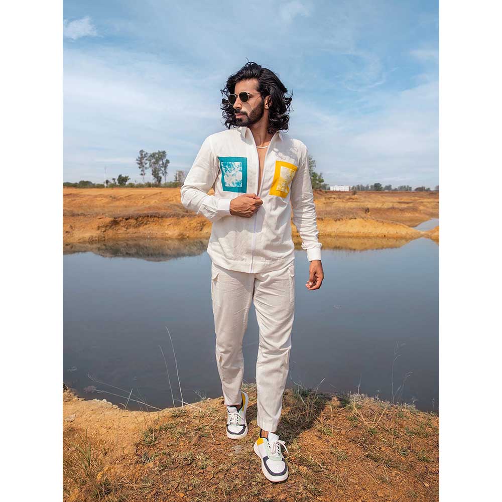 Runit Gupta Men Pocket Splash Shacket