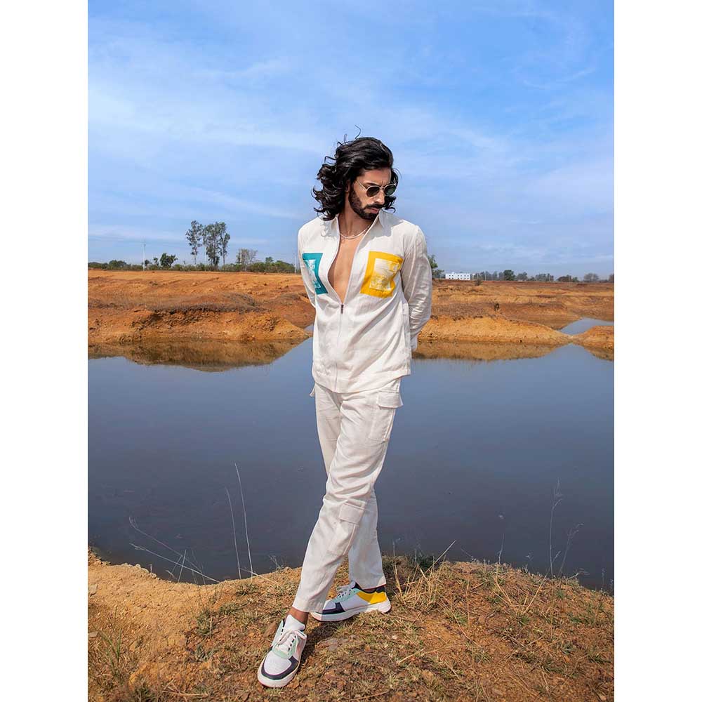 Runit Gupta Men Pocket Splash Shacket