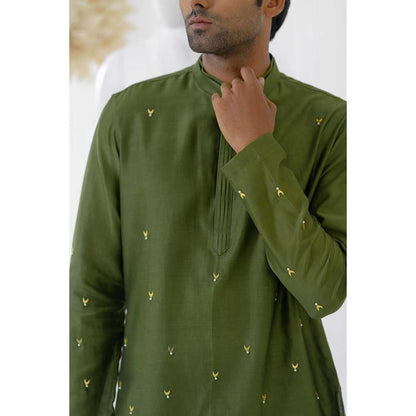 Runit Gupta Olivio Short Kurta with Pant (Set of 2)