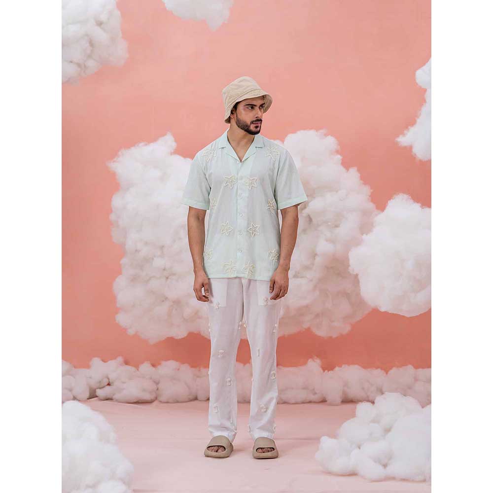 Runit Gupta White Dori Vacay Pant