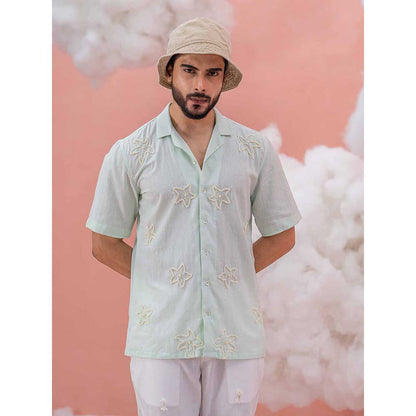 Runit Gupta Green Summer Star Shirt