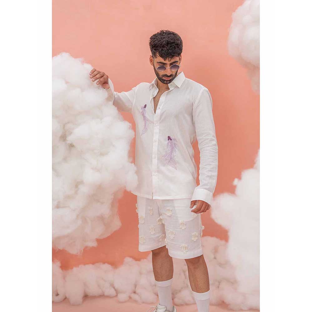 Runit Gupta White Fish Shirt