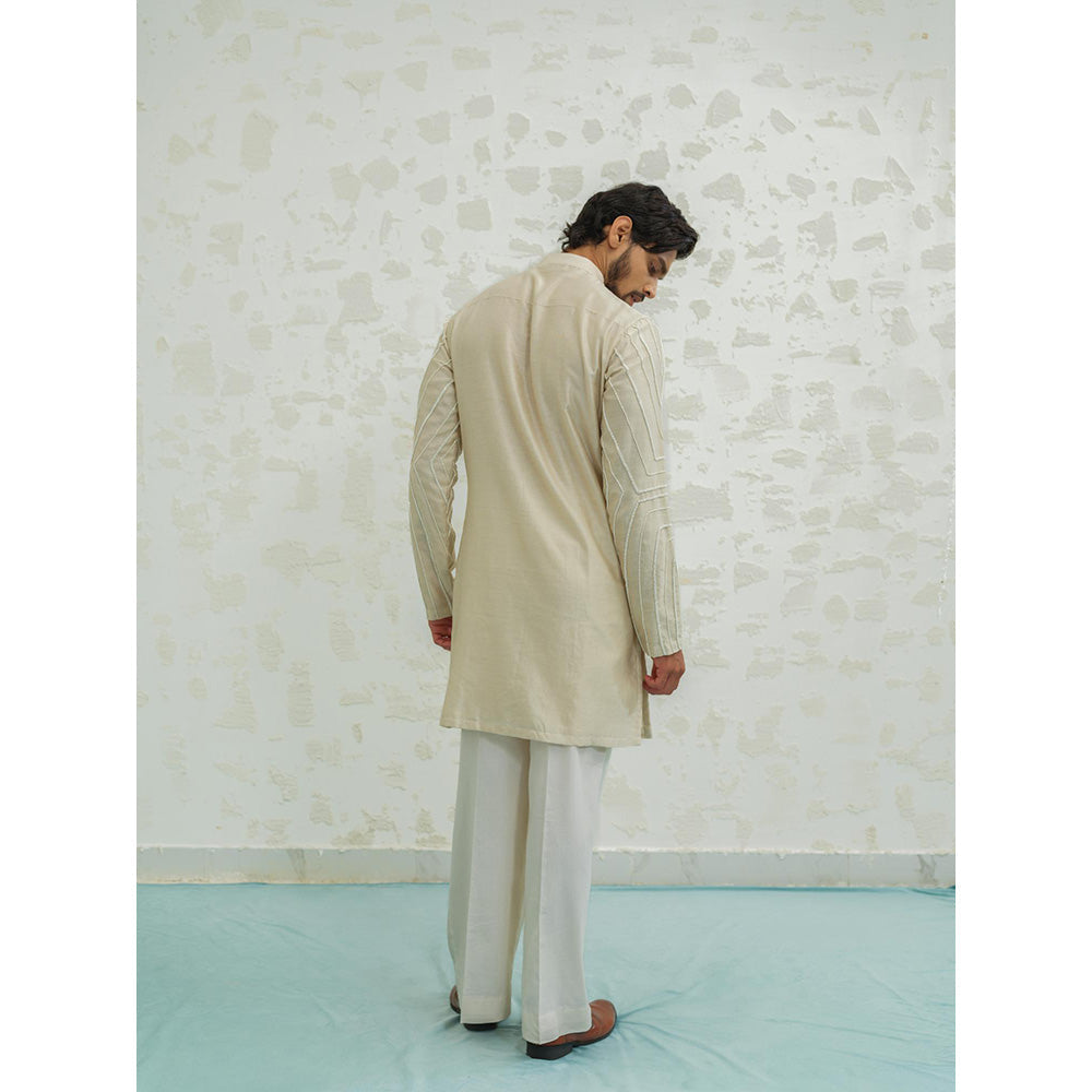 Runit Gupta Abstract Geometry Kurta with Pyjama