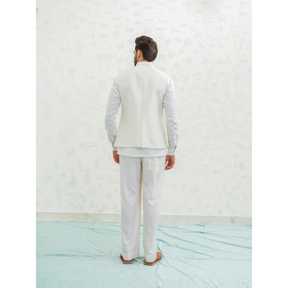 Runit Gupta Beige Nehru Jacket