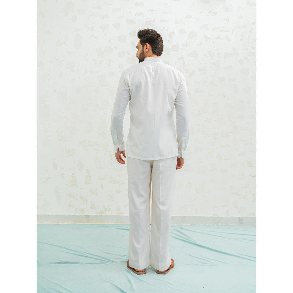 Runit Gupta Beige Kurta with Pyjama and Nehru Jacket