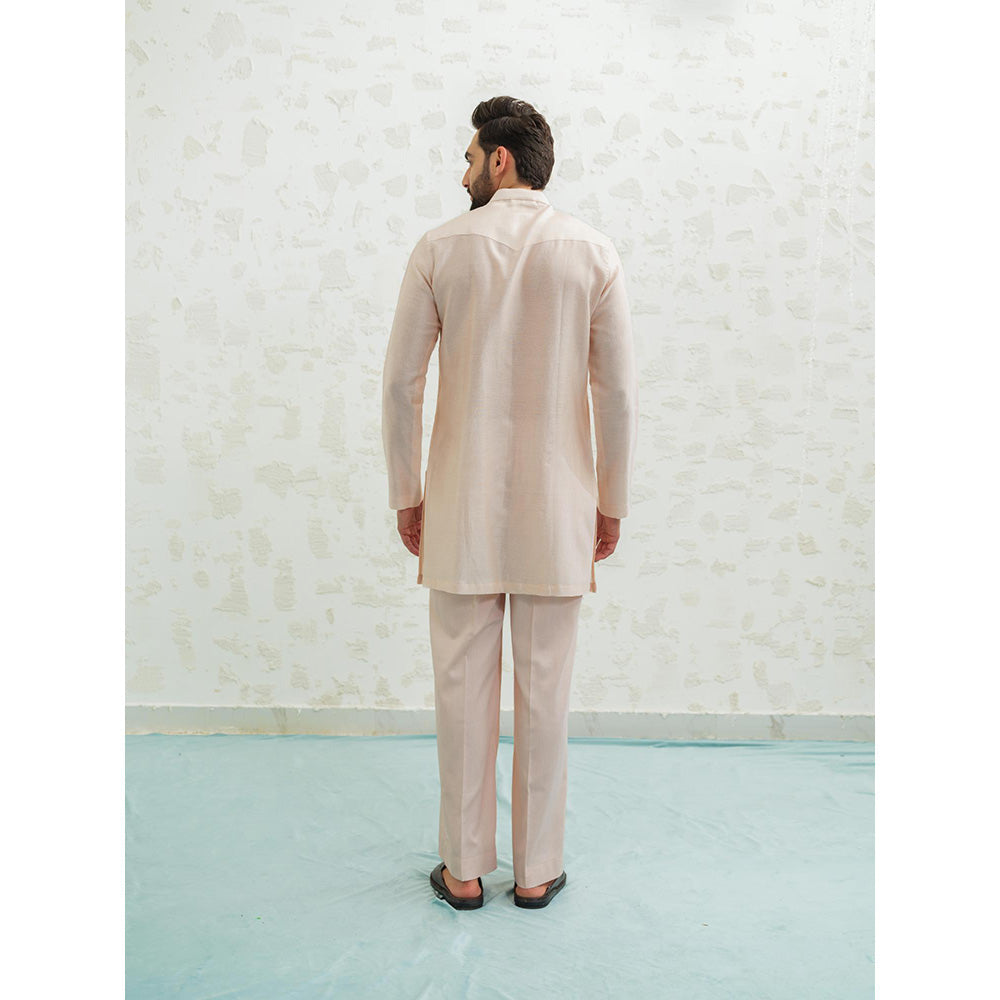 Runit Gupta Multiarc Ivory Kurta with Pyjama and Nehru Jacket