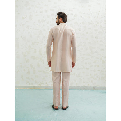 Runit Gupta Multiarc Ivory Kurta with Pyjama and Nehru Jacket