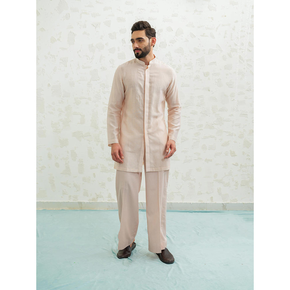 Runit Gupta Multiarc Ivory Kurta with Pyjama and Nehru Jacket