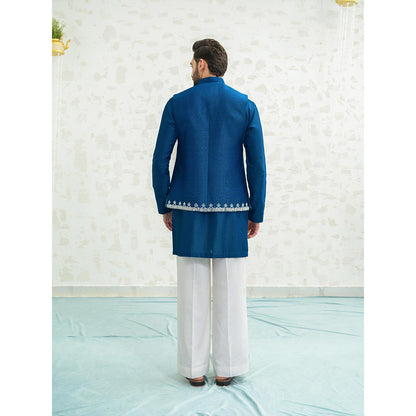 Runit Gupta Cobalt Diamond Nehru Jacket
