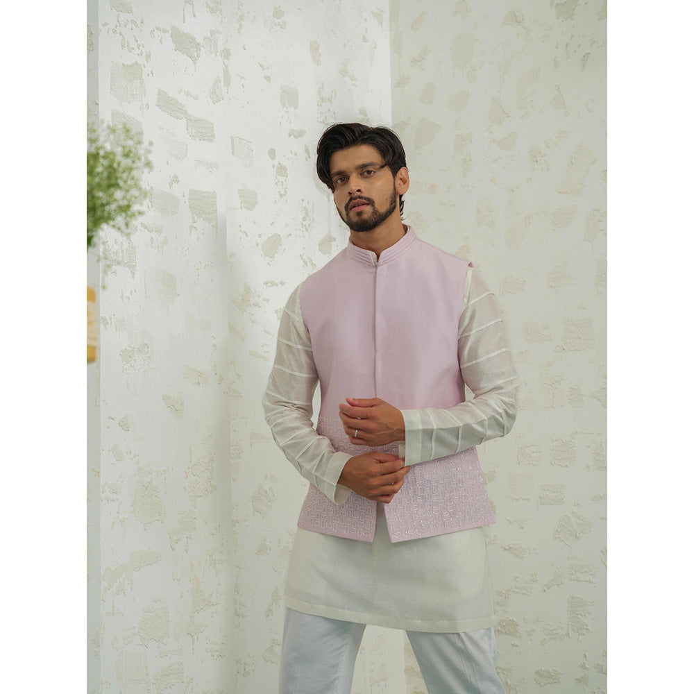 Runit Gupta Lilac Line Nehru Jacket