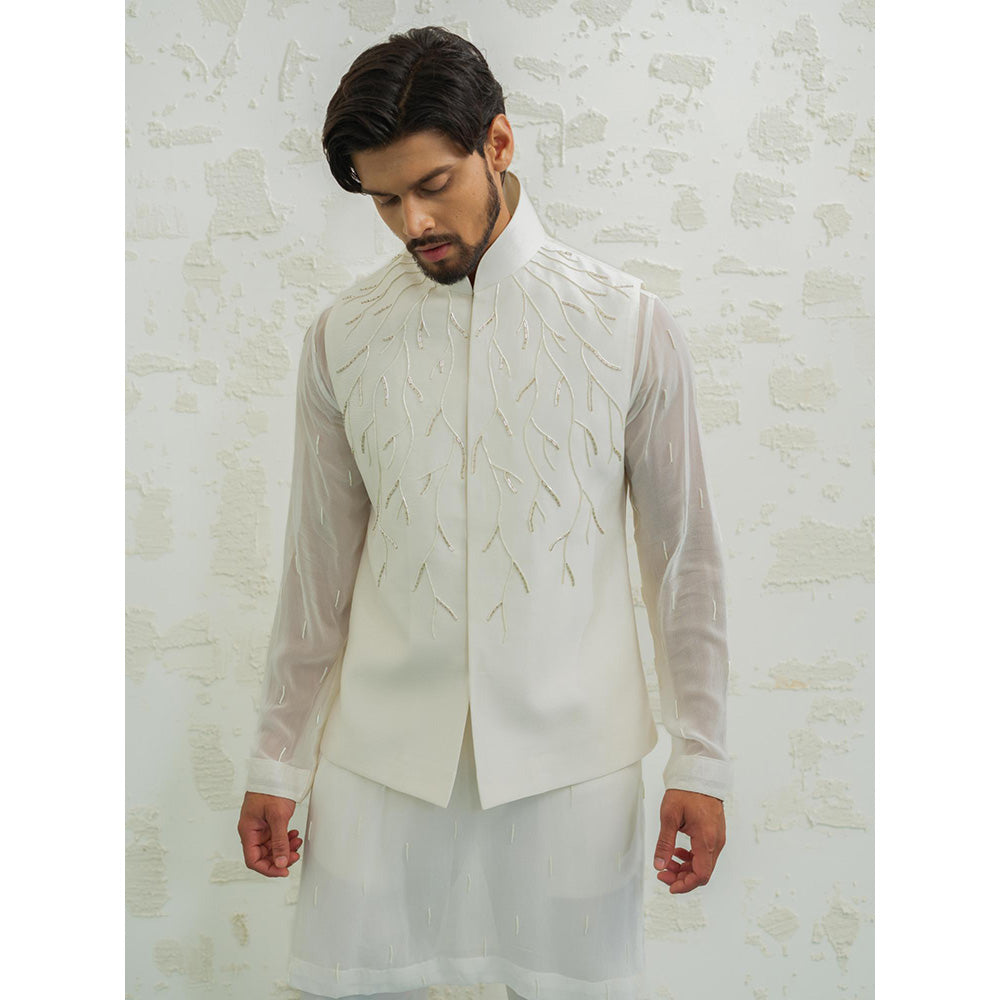 Runit Gupta Ivory Thunder Nehru Jacket
