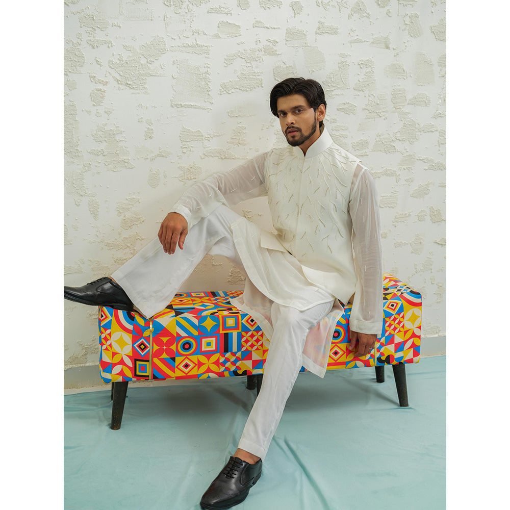 Runit Gupta Ivory Thunder Nehru Jacket