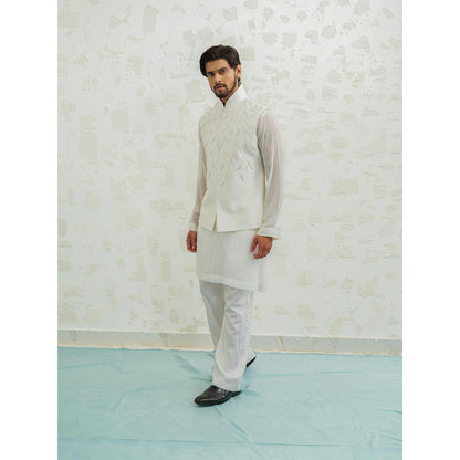 Runit Gupta Ivory Thunder Nehru Jacket