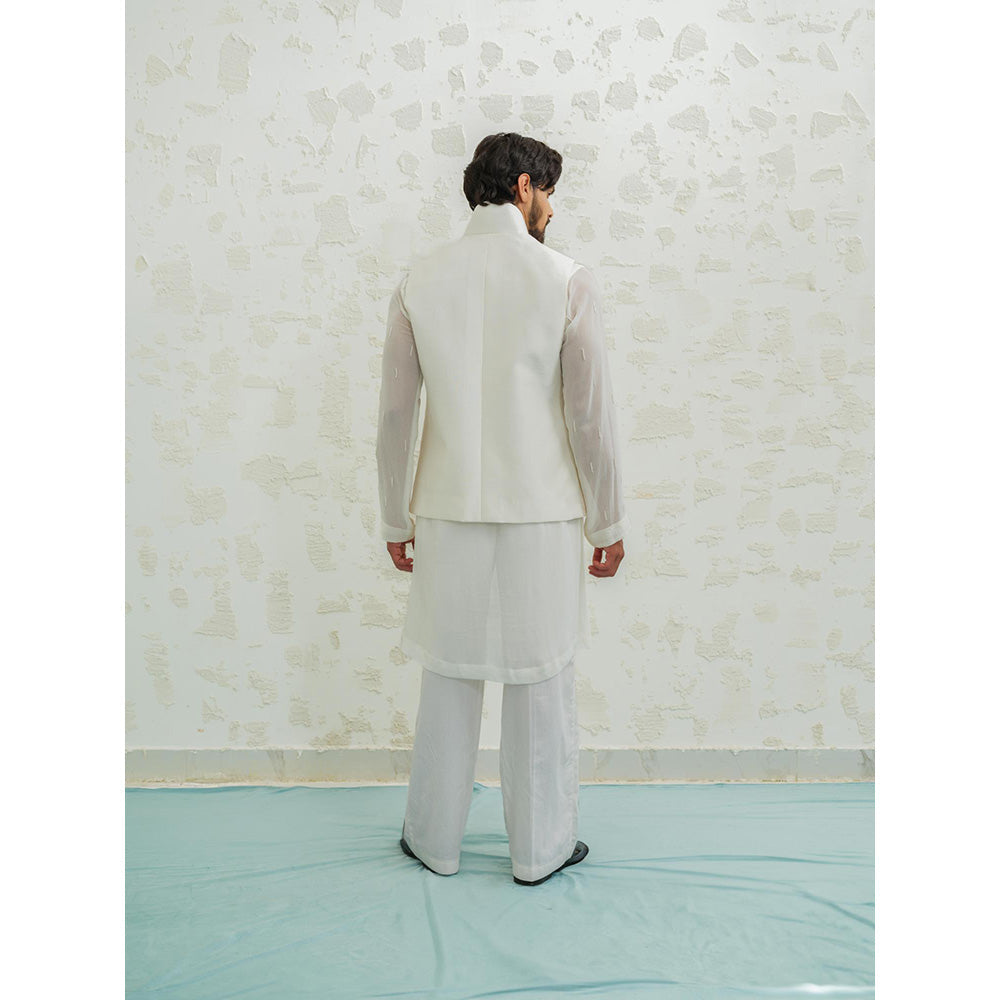 Runit Gupta Ivory Thunder Nehru Jacket