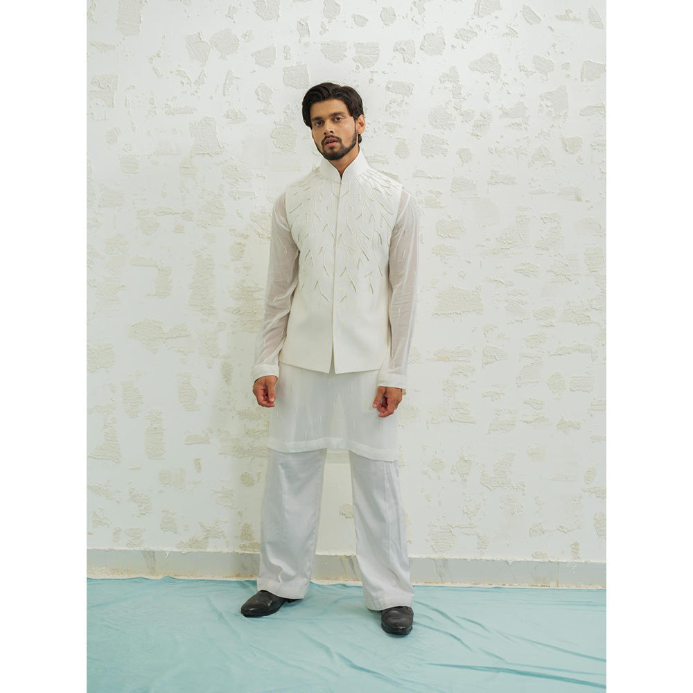 Runit Gupta Ivory Thunder Nehru Jacket