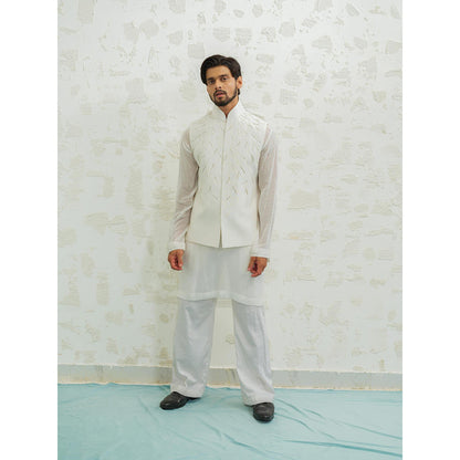 Runit Gupta Ivory Thunder Nehru Jacket