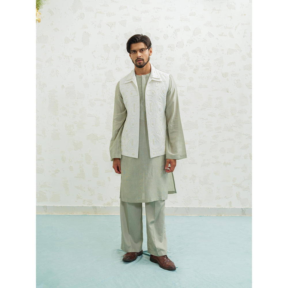 Runit Gupta Amoeba Linen Nehru Jacket