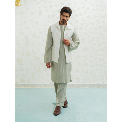 Runit Gupta Amoeba Linen Nehru Jacket