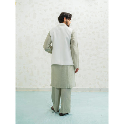 Runit Gupta Amoeba Linen Nehru Jacket