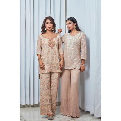 Saaj by Ankita Mauve Sequin Shimmer Co-Ord Set