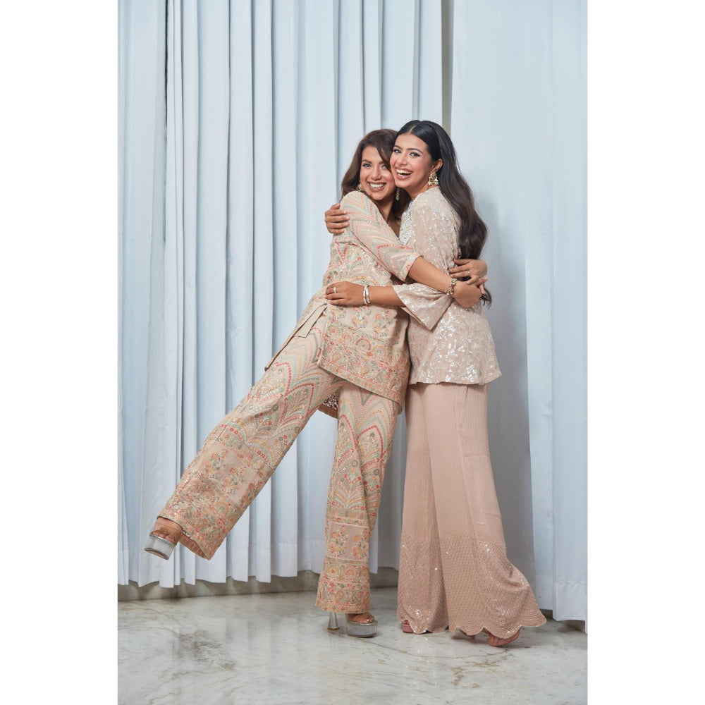 Saaj by Ankita Mauve Sequin Shimmer Co-Ord Set