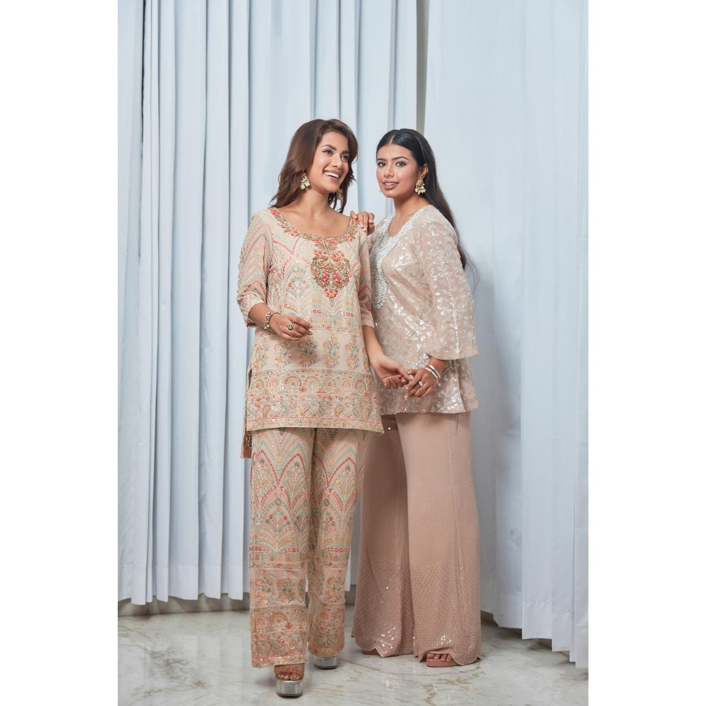 Saaj by Ankita Mauve Sequin Shimmer Co-Ord Set