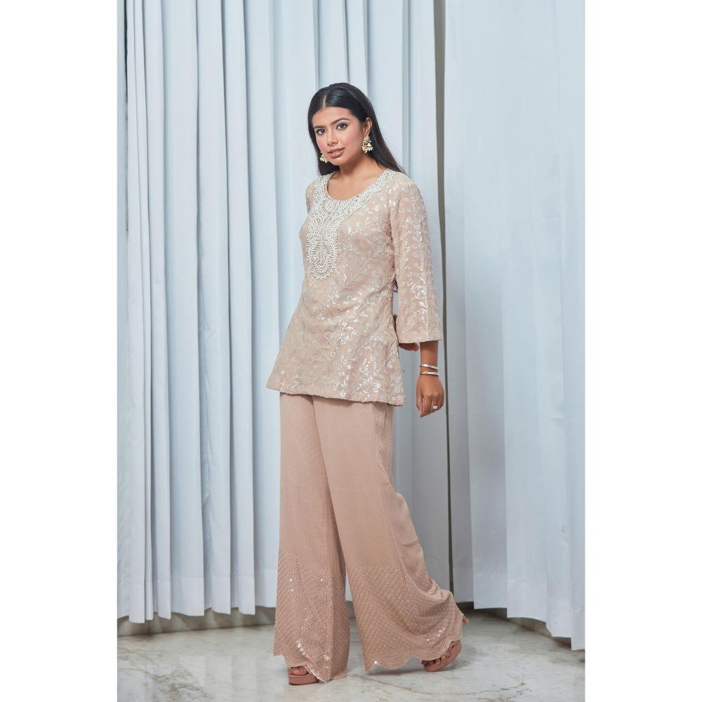 Saaj by Ankita Mauve Sequin Shimmer Co-Ord Set