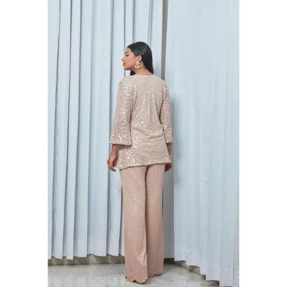 Saaj by Ankita Mauve Sequin Shimmer Co-Ord Set