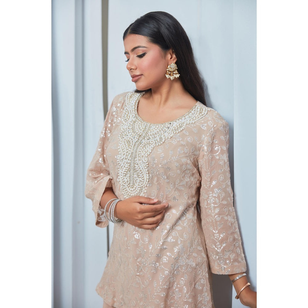 Saaj by Ankita Mauve Sequin Shimmer Co-Ord Set