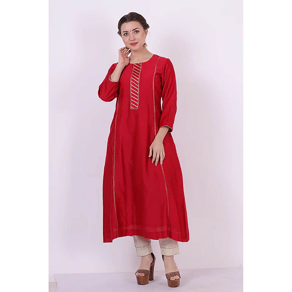 Saatvikei Kaavya - Red Kurta