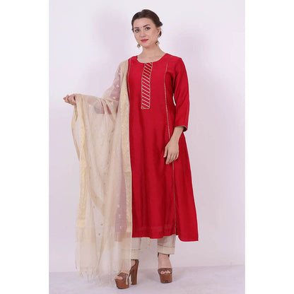 Saatvikei Kaavya - Red Kurta