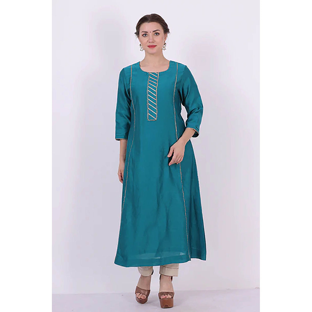 Saatvikei Kaavya - Turquoise Kurta