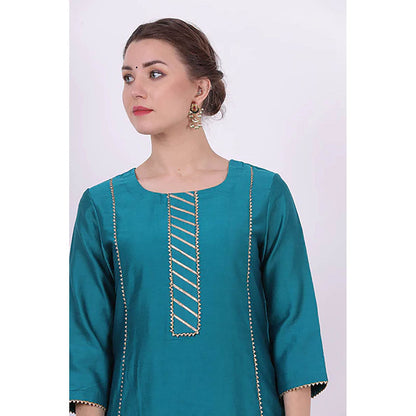 Saatvikei Kaavya - Turquoise Kurta