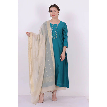 Saatvikei Kumud - Turquoise Kurta