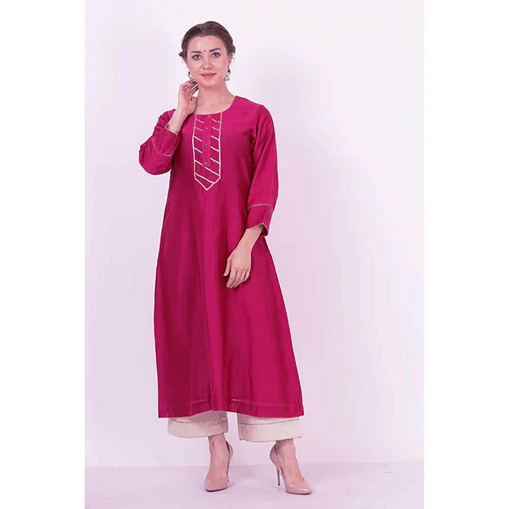 Saatvikei Kumud - Wine Kurta
